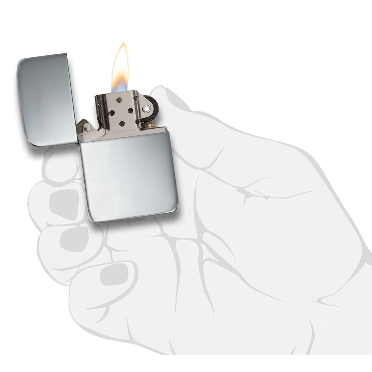 Zippo Lighter: 1941 Replica, Solid Sterling Silver - High Polish 23 - Image 5