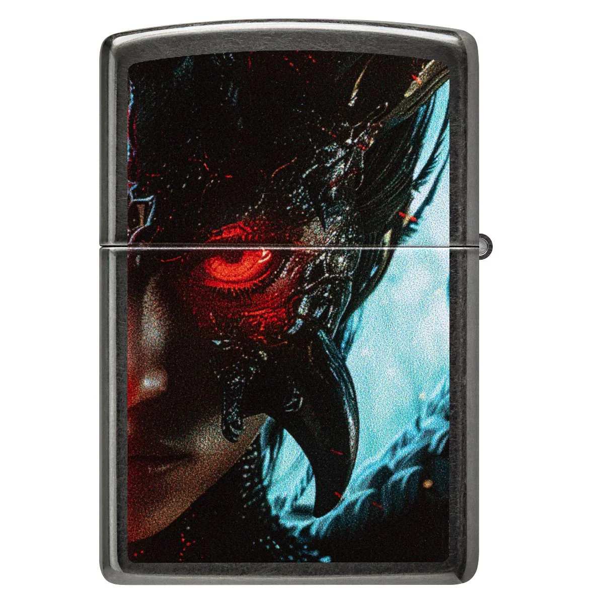 Zippo Lighter: Angel and Devil - Grey 46874 - Image 3