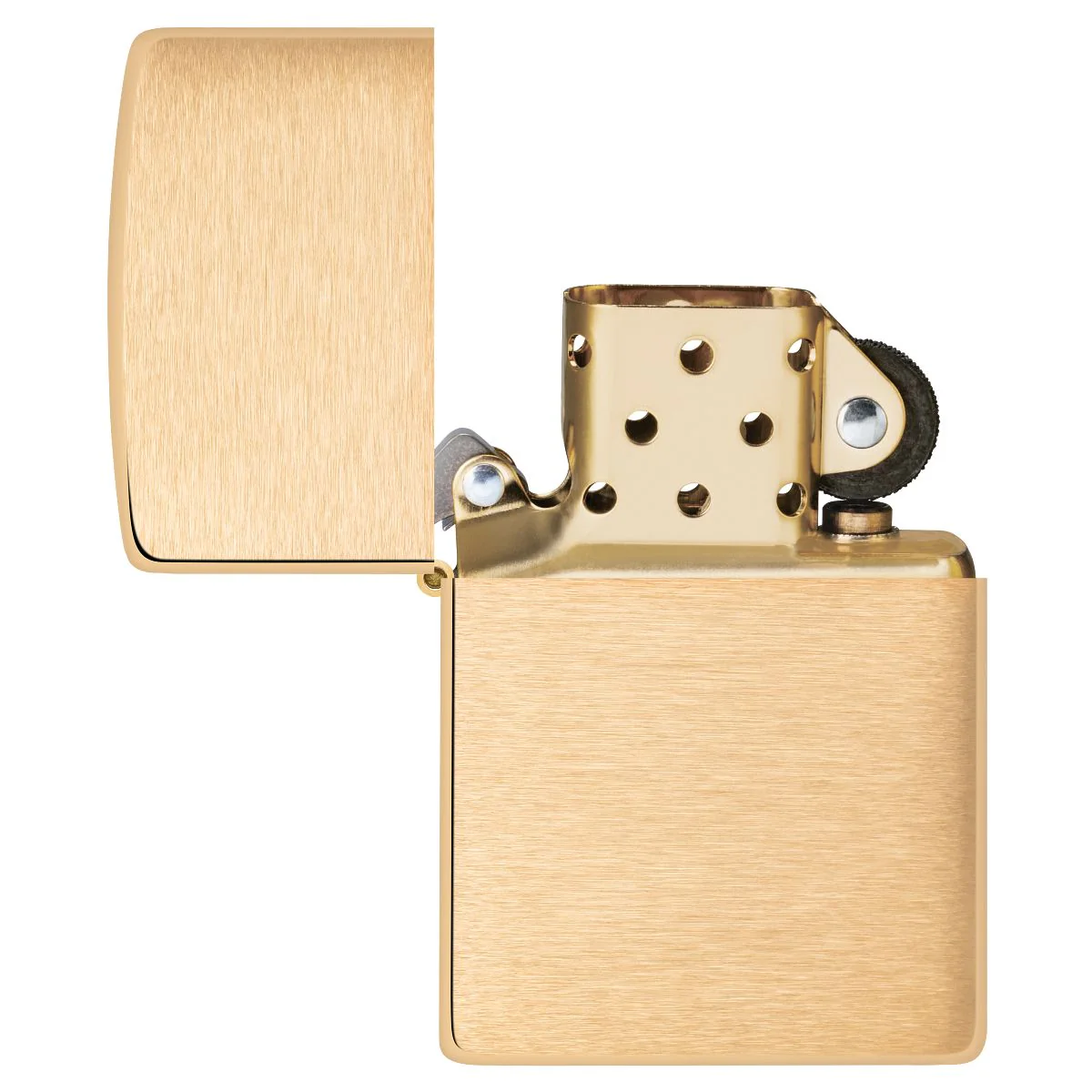Zippo Lighter: Armor - Brushed Brass 168 - Image 4