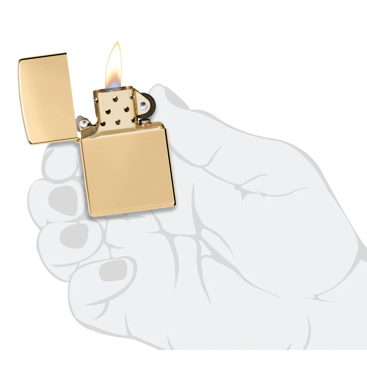 Zippo Lighter: Armor - HP Brass 169 - Image 5