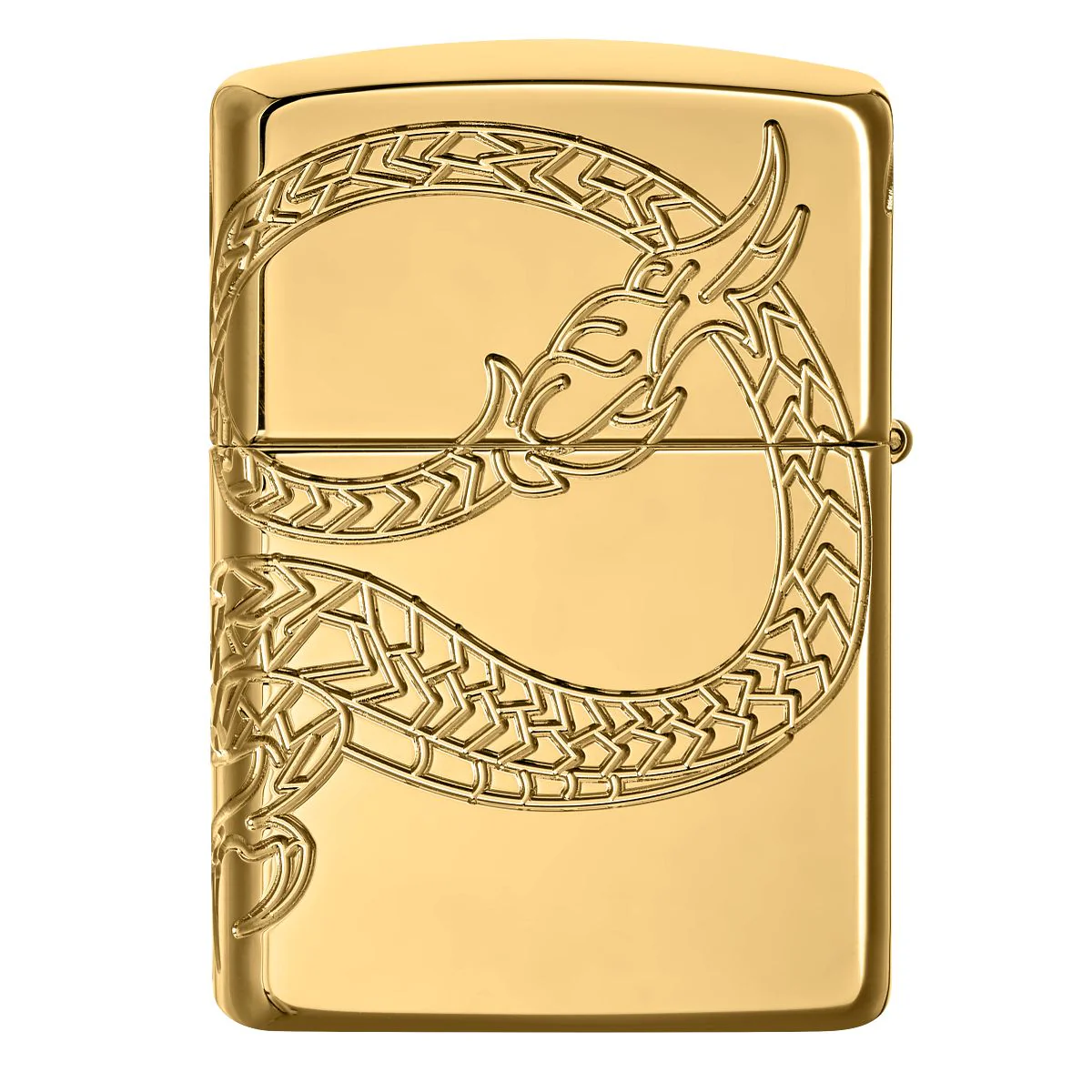Zippo Lighter: Armor Multicut Dragon - High Polish Gold Plate 29265 - Image 5