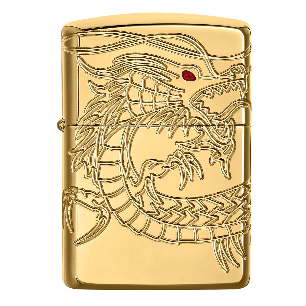 Zippo Lighter: Armor Multicut Dragon - High Polish Gold Plate 29265 - Image 7