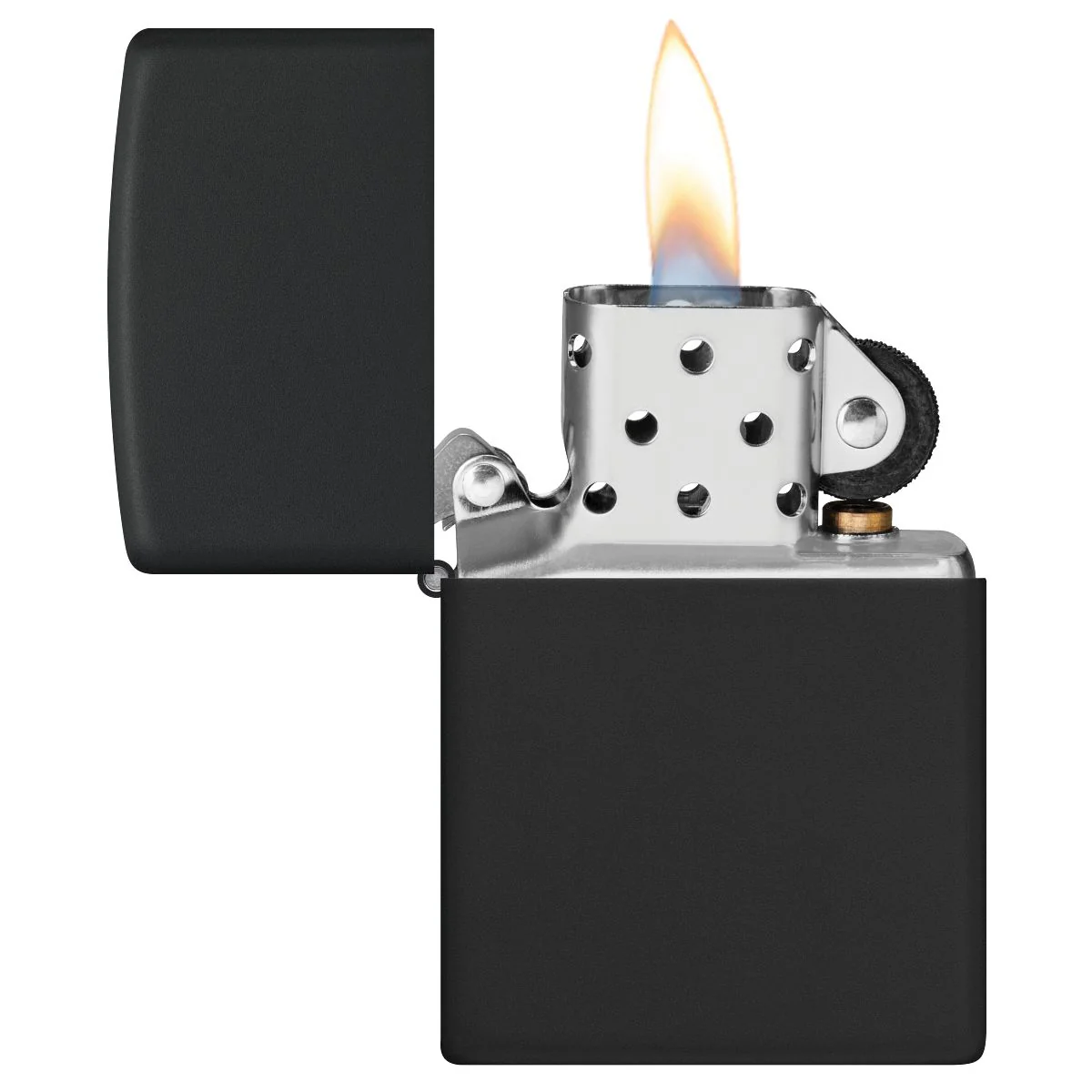 Zippo Lighter: Black Matte 218 - Image 3