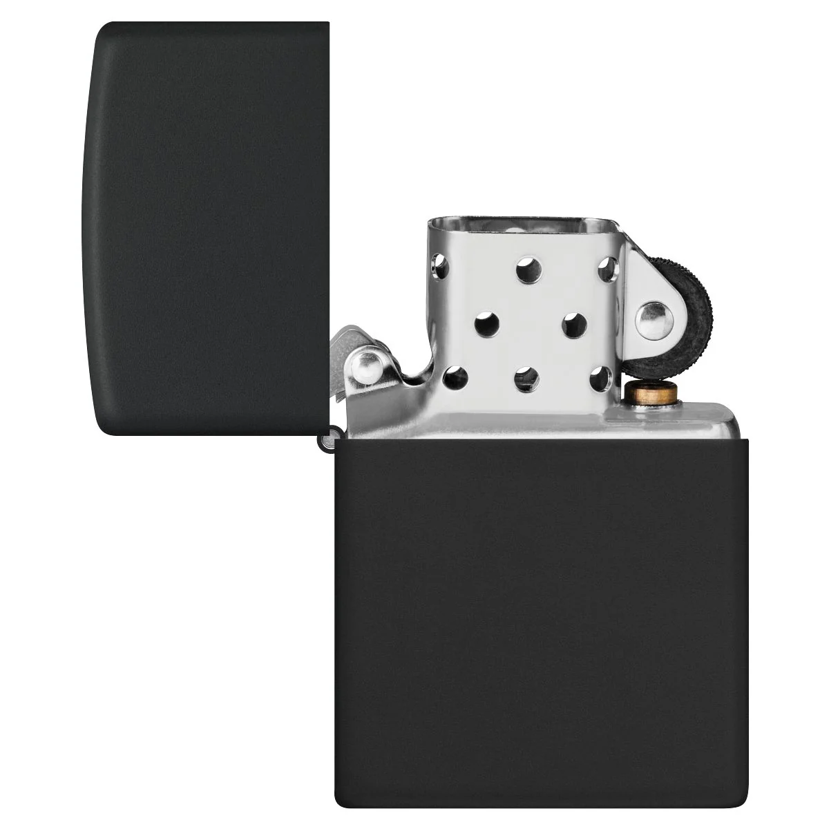 Zippo Lighter: Black Matte 218 - Image 4