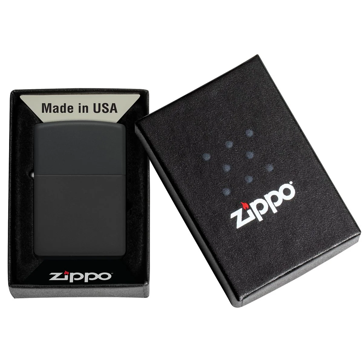 Zippo Lighter: Black Matte 218 - Image 6