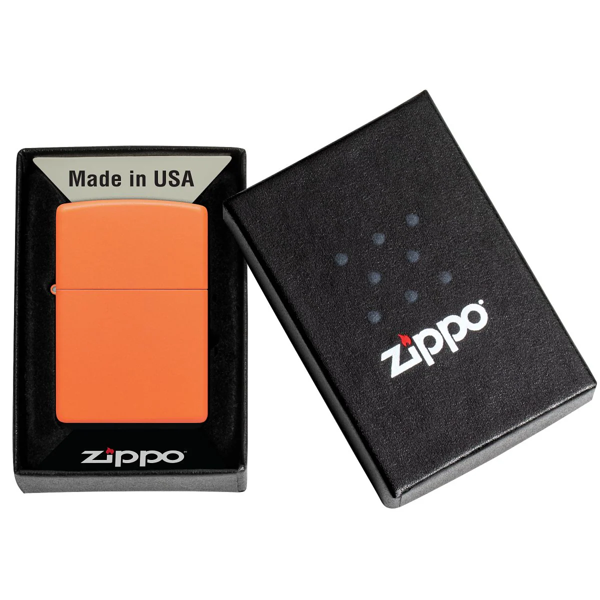 Zippo Lighter: Orange Matte 231 - Image 8