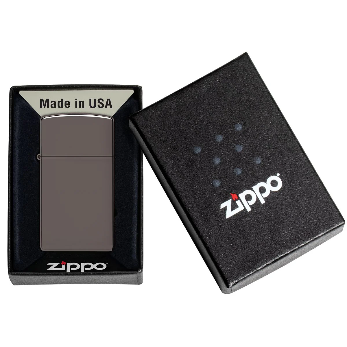 Zippo Lighter: Slim - Black Ice 20492 - Image 6
