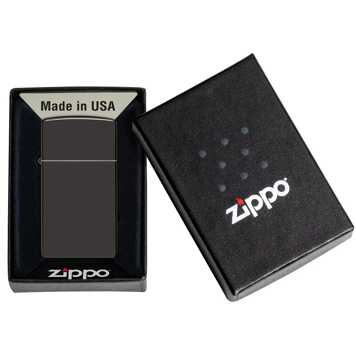 Zippo Lighter: Slim - Ebony 28123 - Image 6