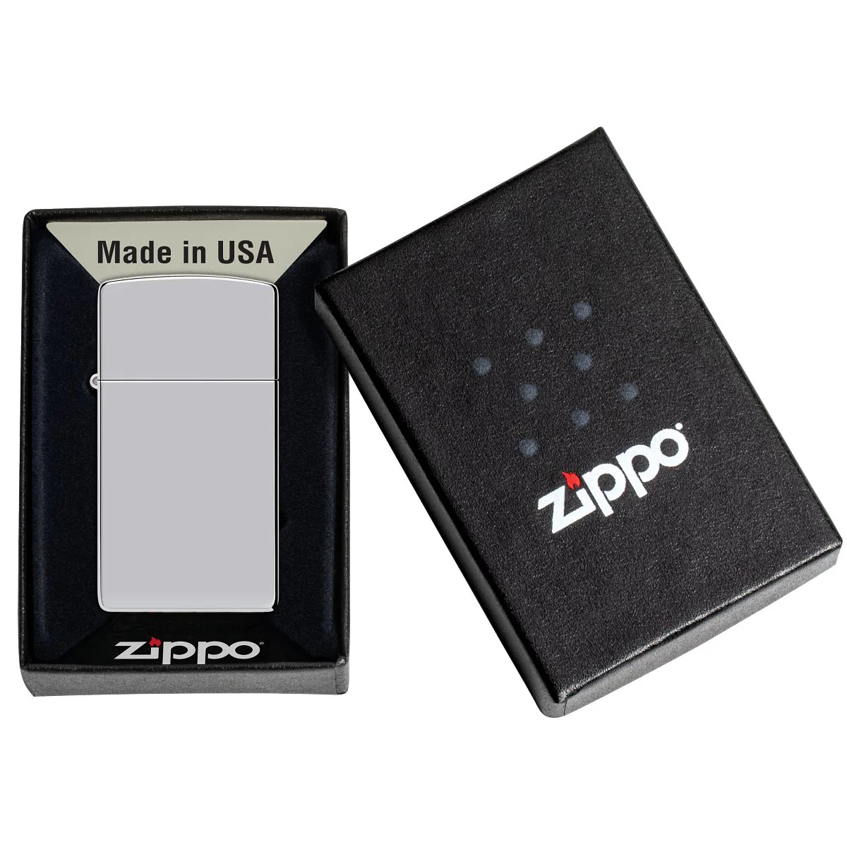 Zippo Lighter: Slim - HP Chrome 1610 - Image 6
