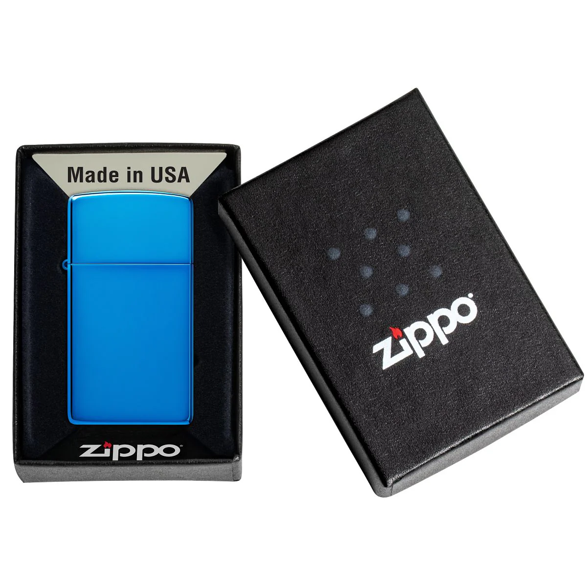 Zippo Lighter: Slim - Sapphire 20494 - Image 6