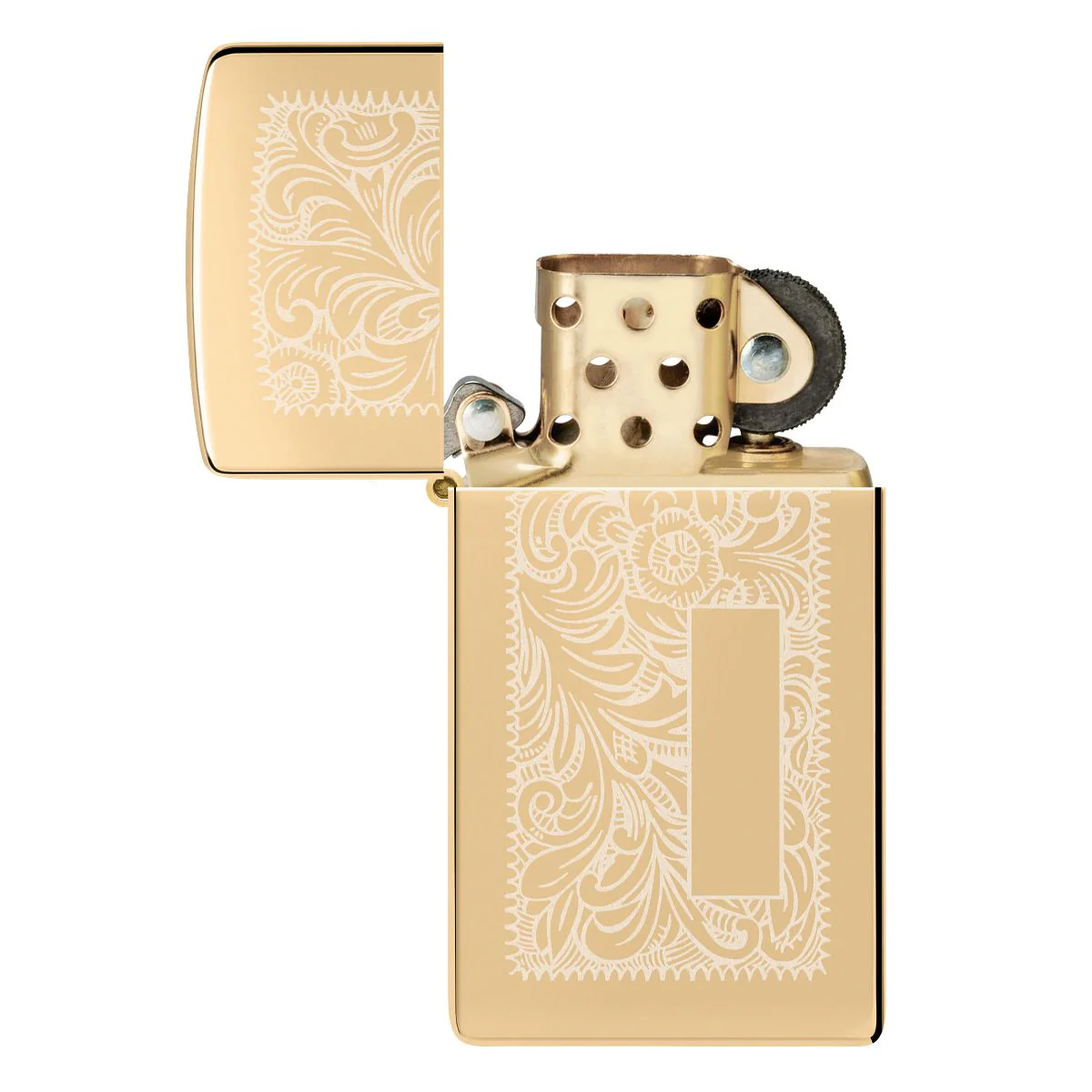 Zippo Lighter: Slim Venetian - HP Brass 1652B - Image 6