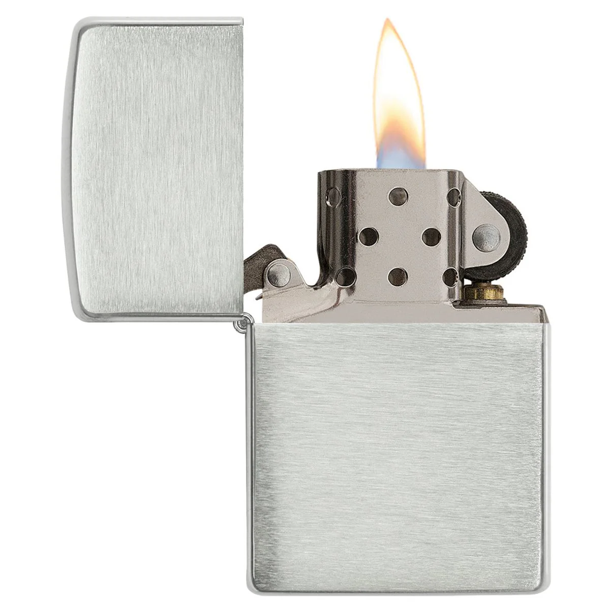 Zippo Lighter: Solid Sterling Silver - Brushed 13 - Image 3