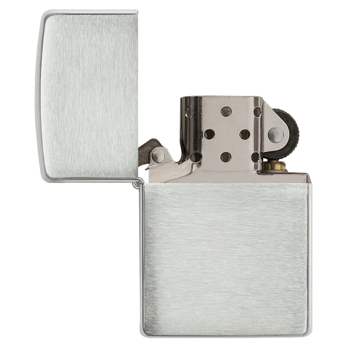 Zippo Lighter: Solid Sterling Silver - Brushed 13 - Image 4