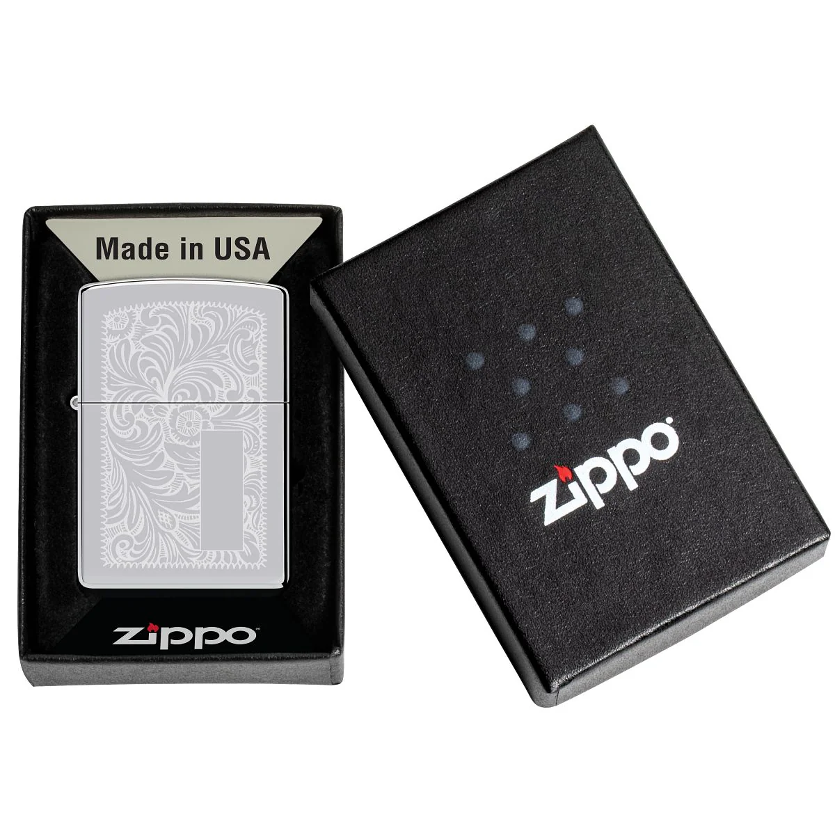 Zippo Lighter: Venetian - HP Chrome 352 - Image 8