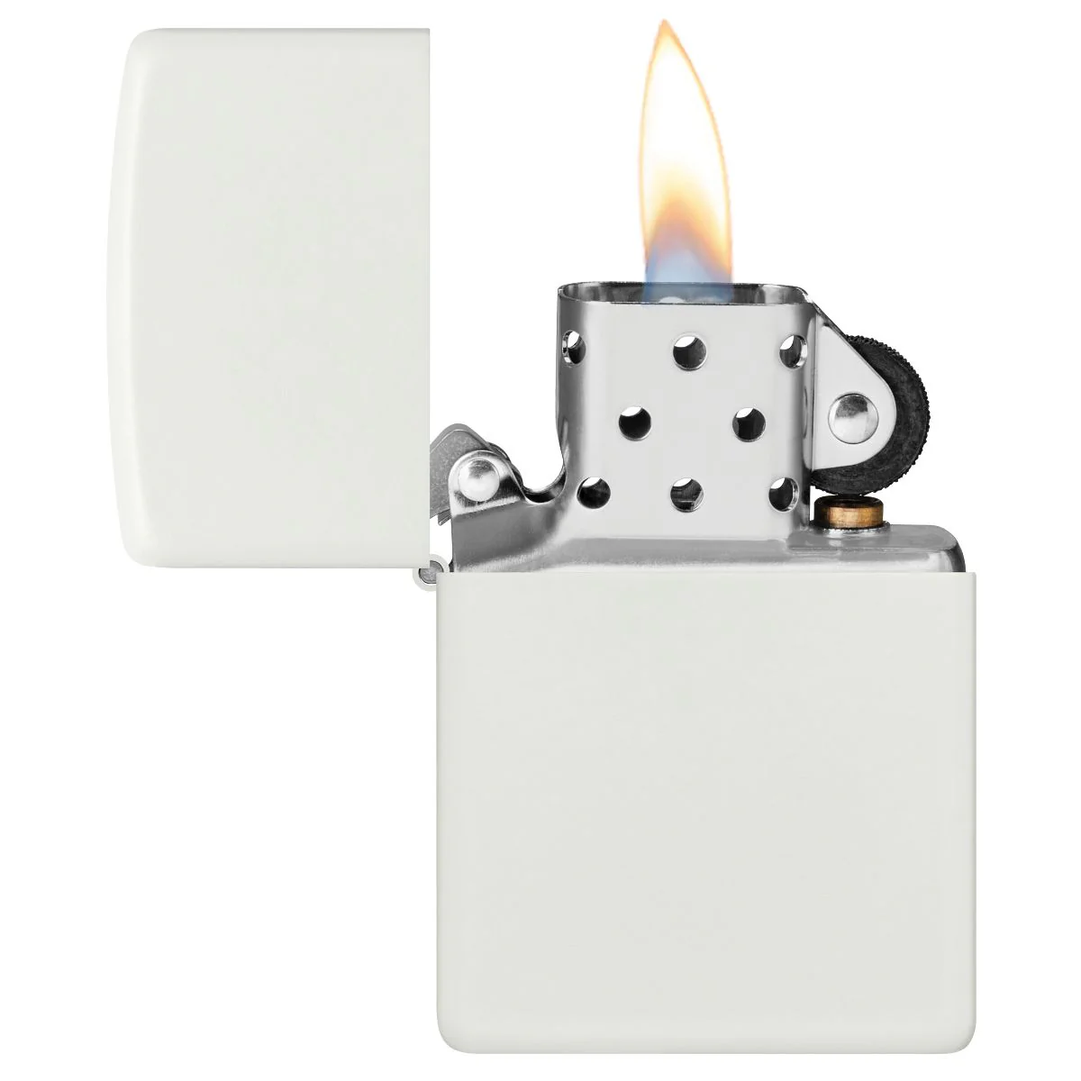 Zippo Lighter: White Matte 214 - Image 3