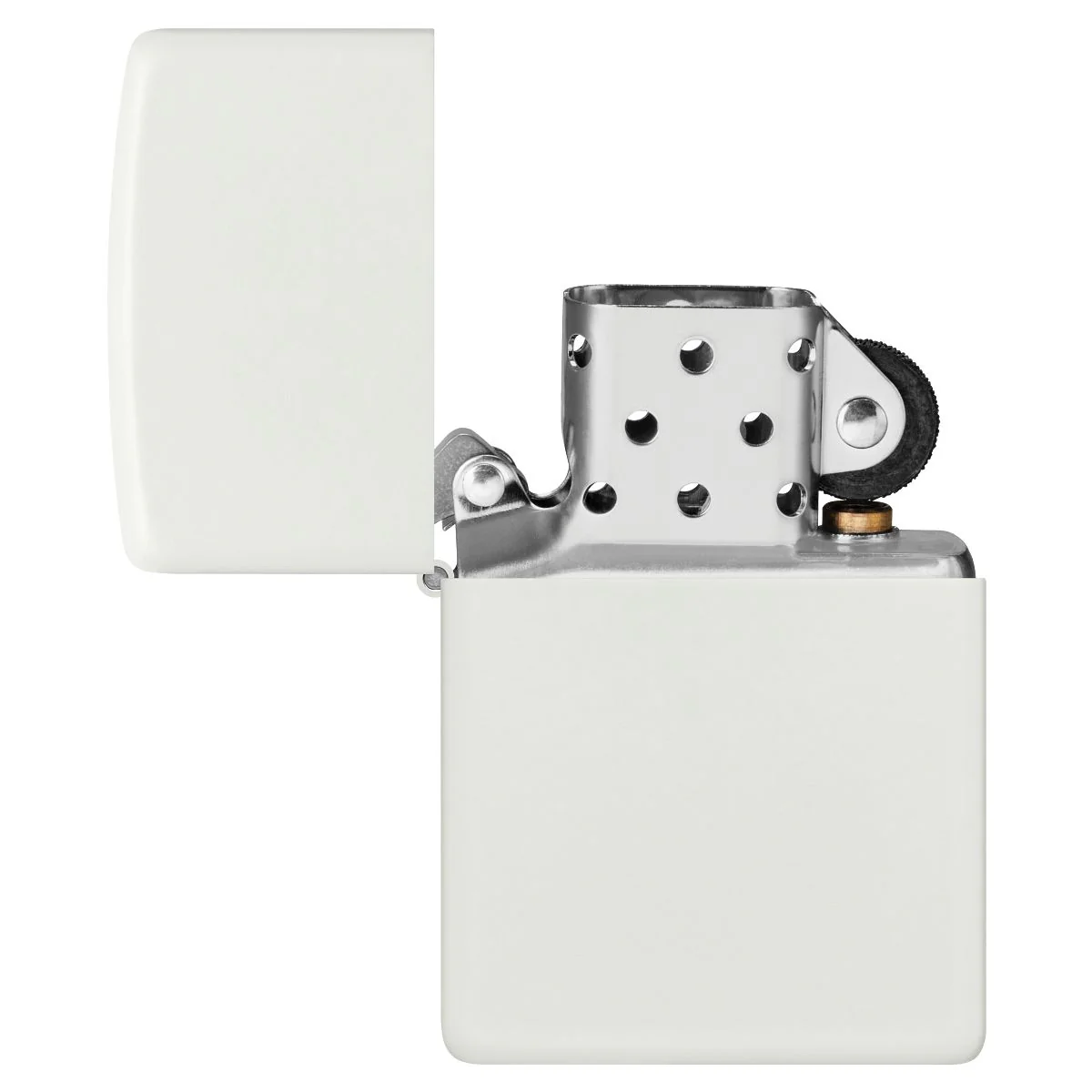 Zippo Lighter: White Matte 214 - Image 4