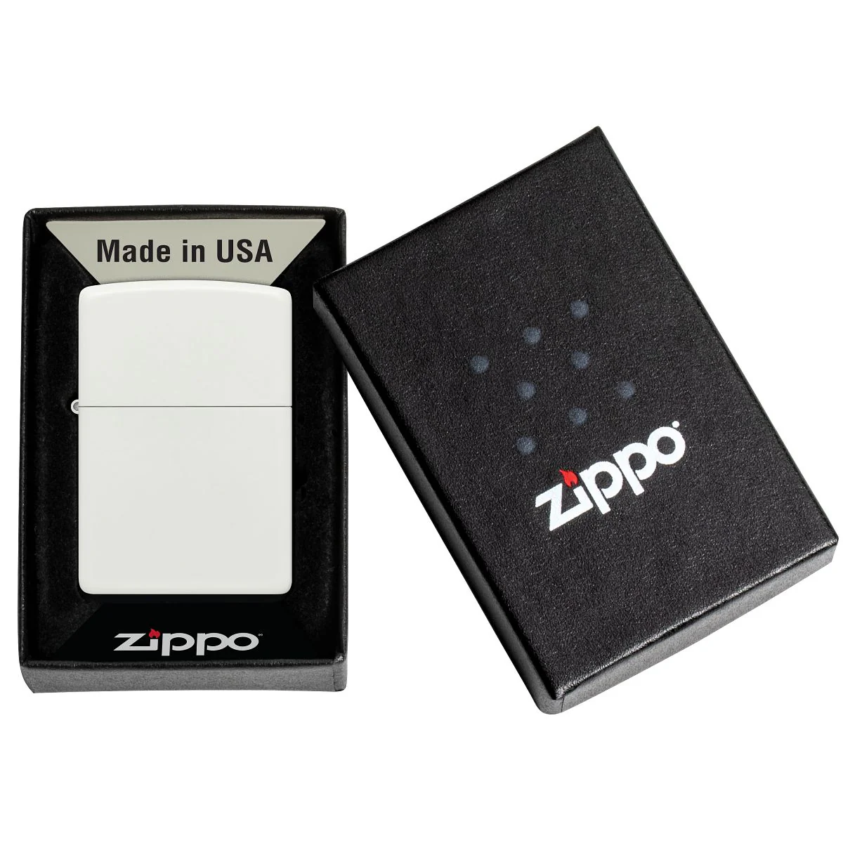 Zippo Lighter: White Matte 214 - Image 6