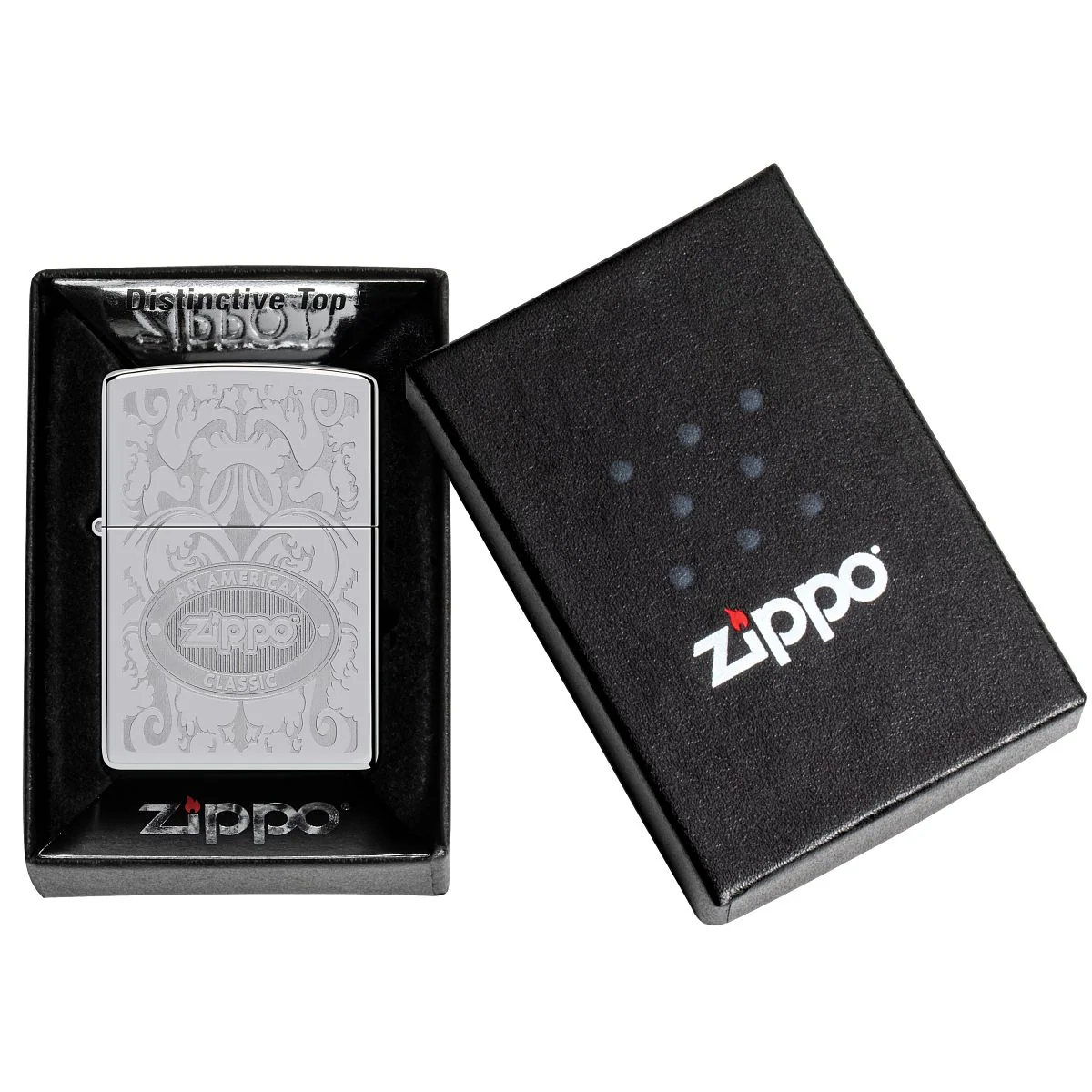 Zippo Lighter: Zippo American Classic Crown Stamp - HP Chrome - Image 7