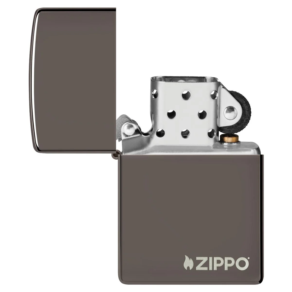 Zippo Lighter: Zippo Logo - Black Ice 150ZL - Image 4
