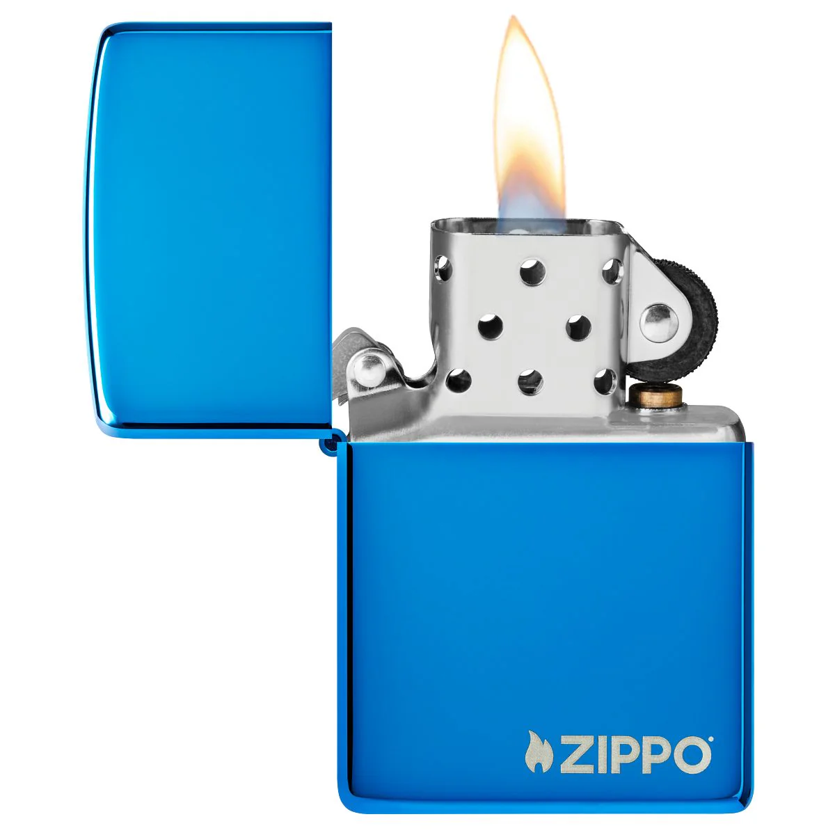 Zippo Lighter: Zippo Logo - Sapphire 20446ZL - Image 3