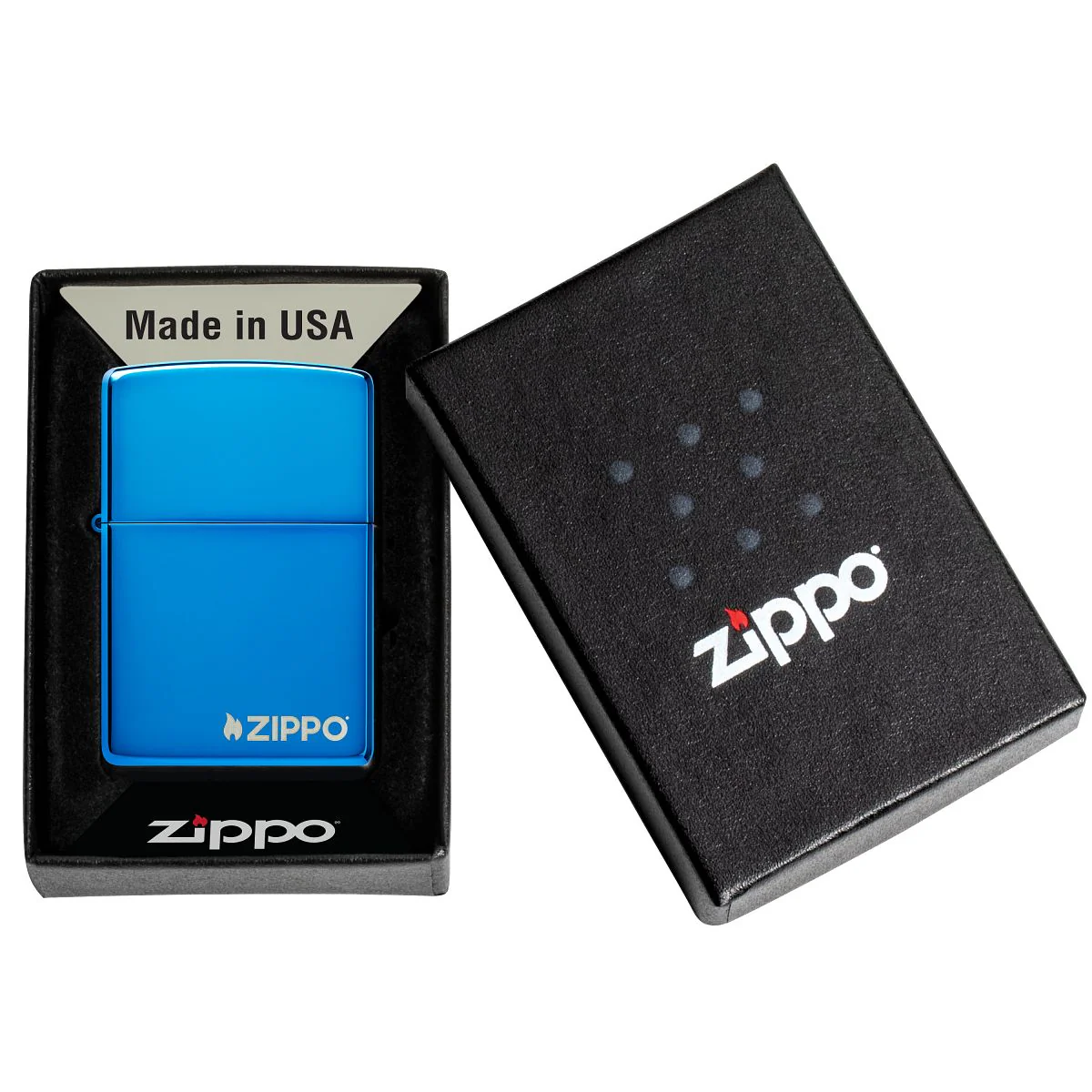 Zippo Lighter: Zippo Logo - Sapphire 20446ZL - Image 6